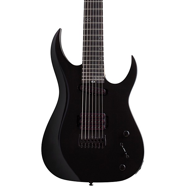 Sunset 7 String Triad Electric Guitar Gloss Black