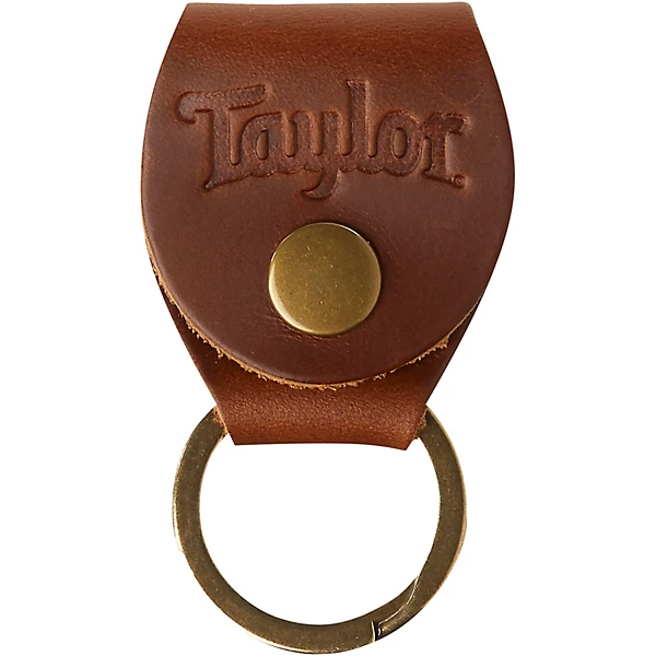 Key Ring with Pick Holder Medium Brown