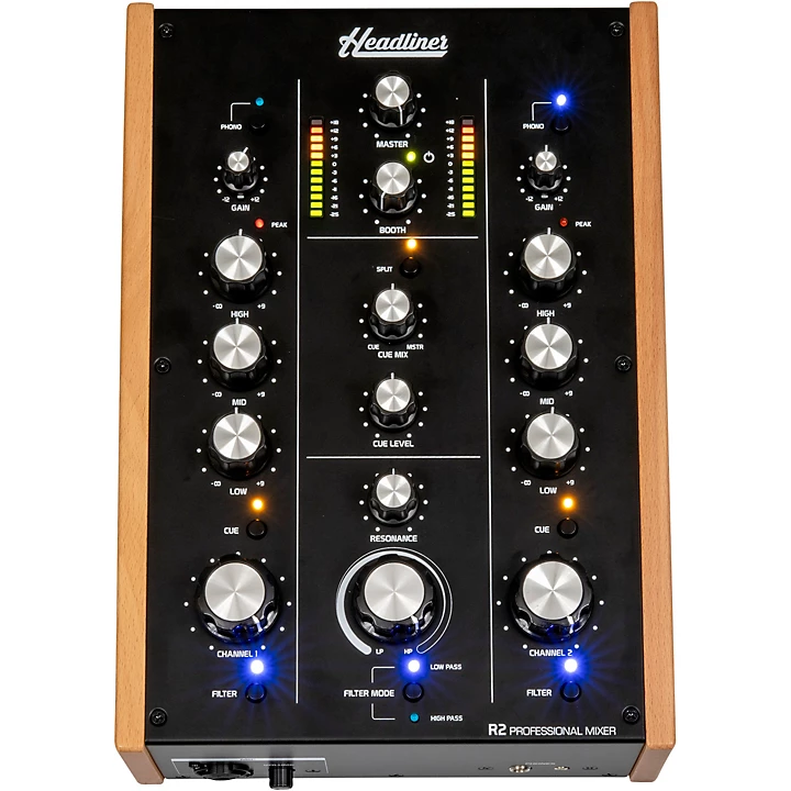 R2 2 Channel Rotary DJ Mixer With Analog Filter