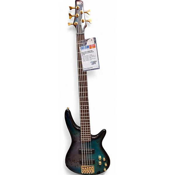 Ibanez Used 2020s Ibanez SDGR Turquoise Electric Bass Guitar.gc