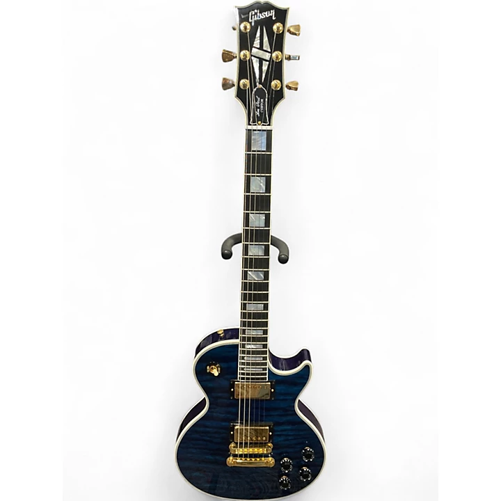 Used Gibson LES PAUL CUSTOM Blue Burst Solid Body Electric Guitar