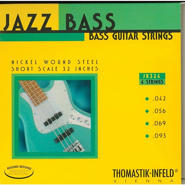 JR324 Roundwound Jazz Series Short Scale Electric Bass Strings
