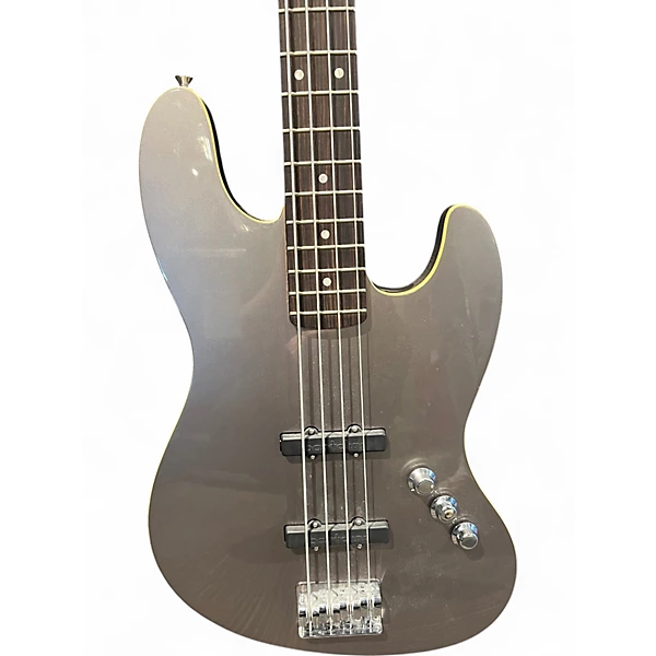 Used Fender Aerodyne Jazz Bass Gray Electric Bass Guitar