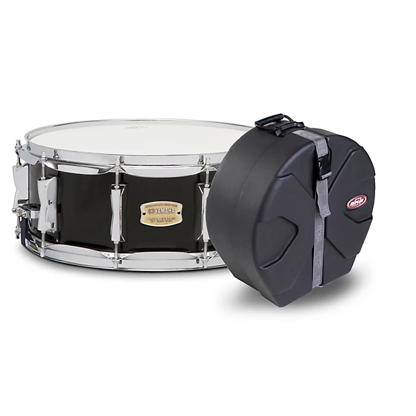 Raven Black Stage Custom Birch Snare With SKB Case