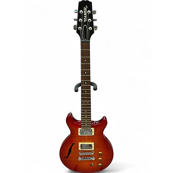 Hamer Used Hamer Artist Amber Hollow Body Electric Guitar.gc