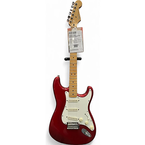 Used 2001 Fender Stratocaster Flat Red Solid Body Electric Guitar
