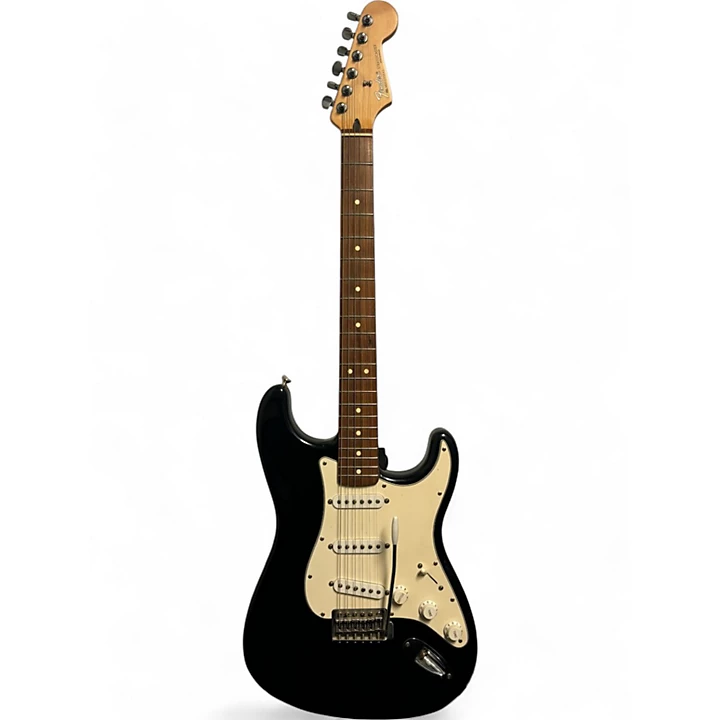 Used Fender Standard Stratocaster Black Solid Body Electric Guitar