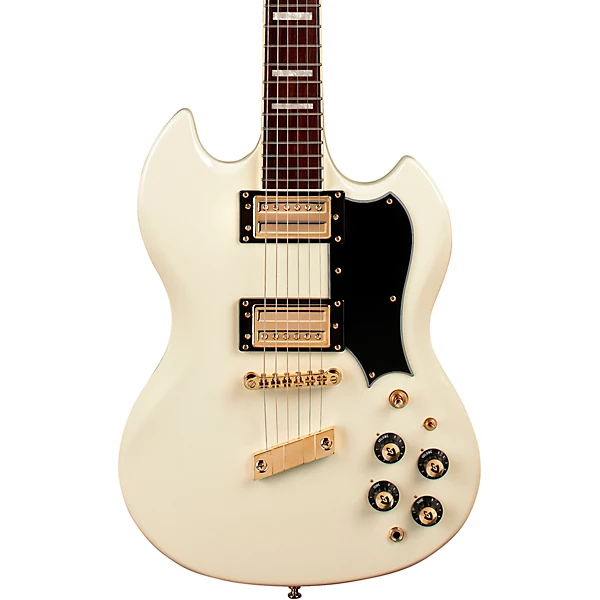 Guild Polara Kim Thayil Solidbody Electric Guitar Vintage White