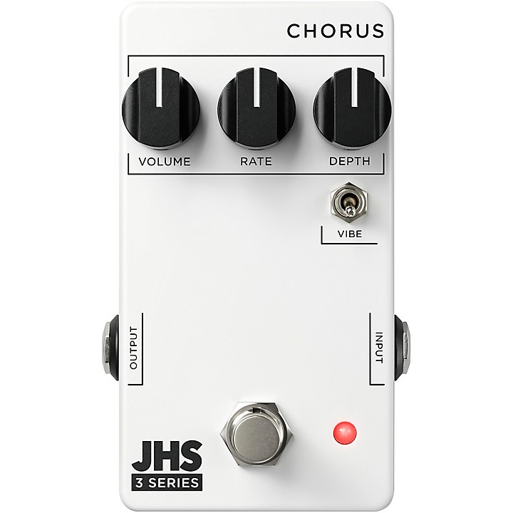 3 Series Chorus Effects Pedal White