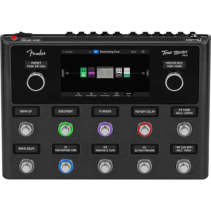 Fender Tone Master Pro Multi Effects Guitar Pedal Black