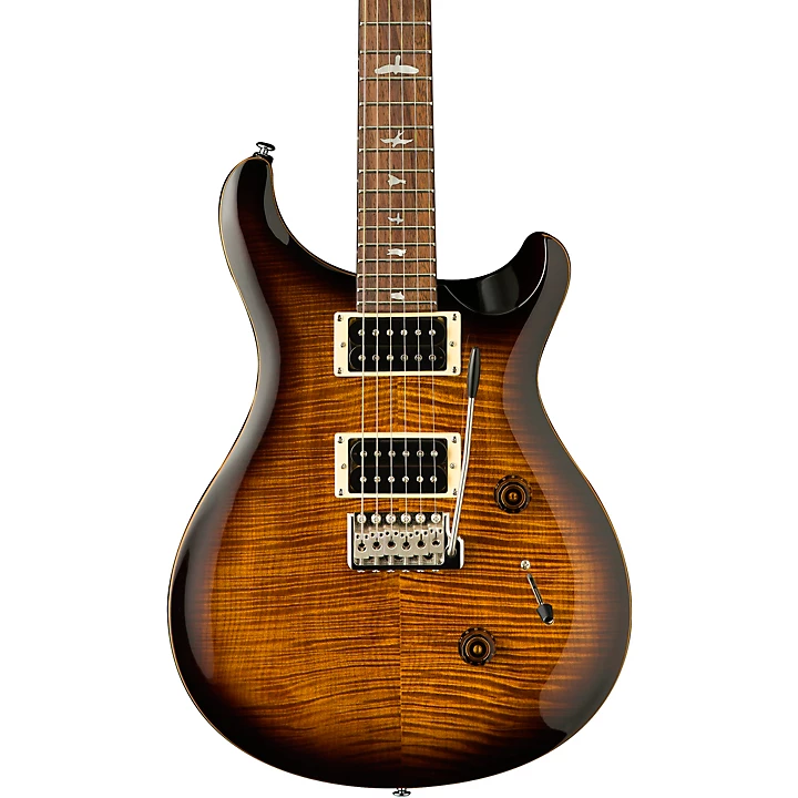 SE Custom 24 Electric Guitar Black Gold Sunburst