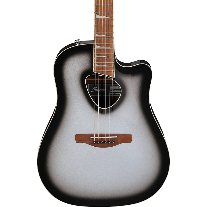 ALT30 Altstar Dreadnought Acoustic Electric Guitar Silver Burst