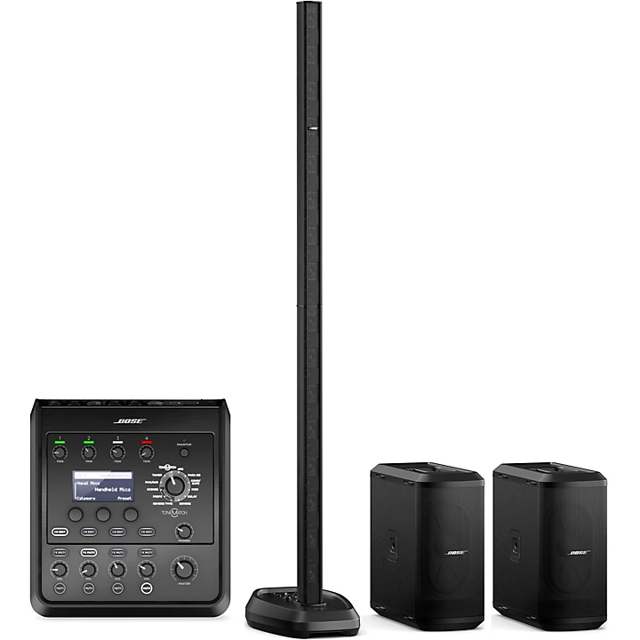 L1 Pro32 Portable PA With Dual Sub1 Powered Bass Modules and T4S Audio Engine