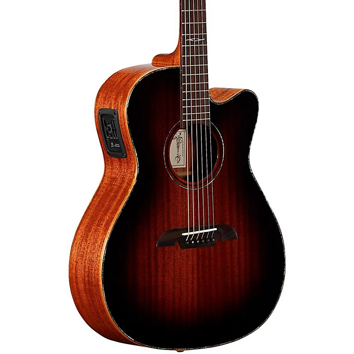 MFA66CE Masterworks OM Folk Acoustic Electric Guitar Shadow Burst