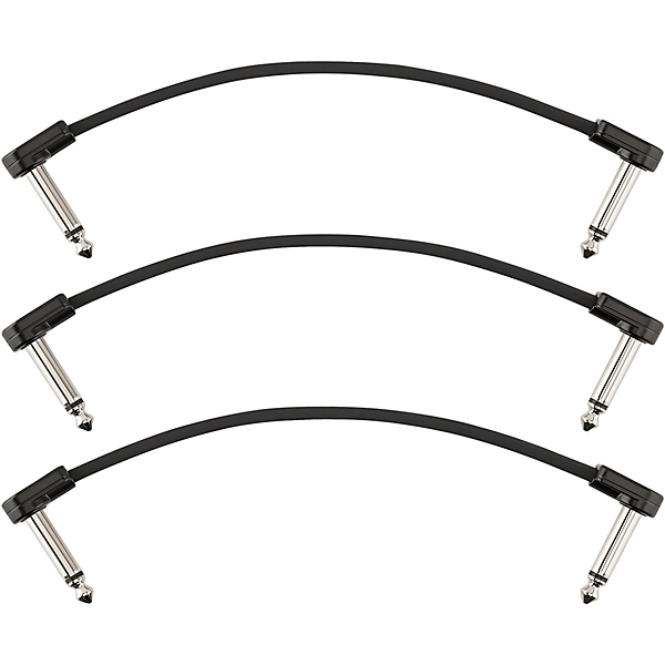 Blockchain Patch Angle to Angle Cables 3 Pack 6 in Black