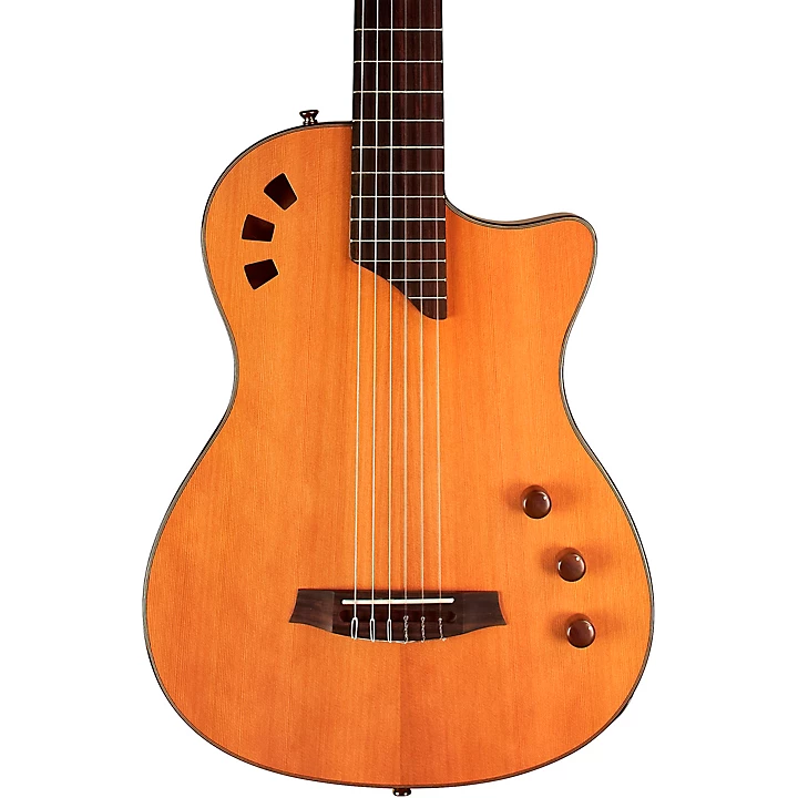 Stage Traditional CD Nylon String Electric Guitar Natural