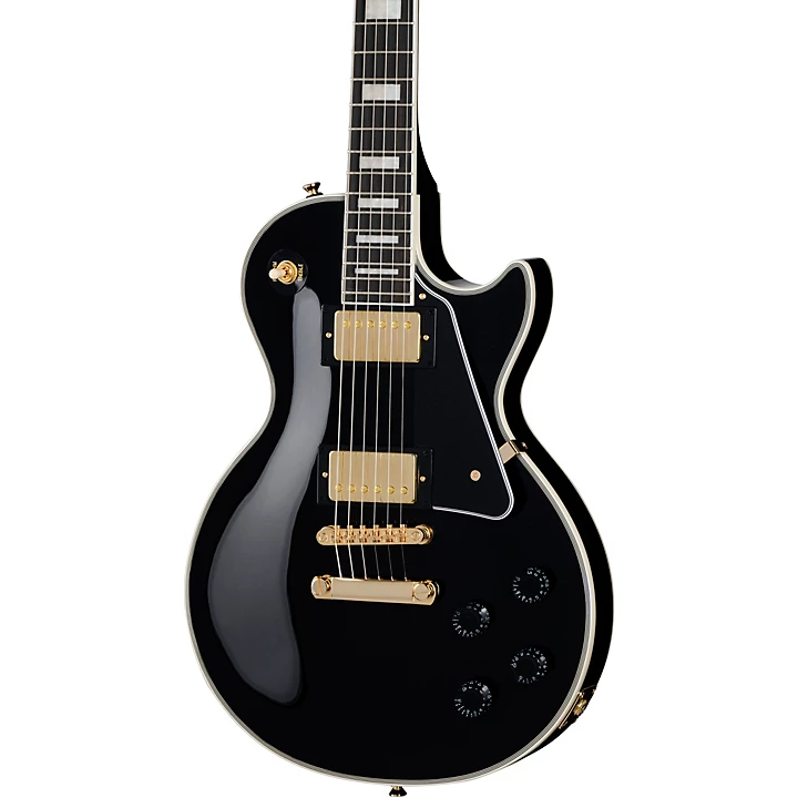 Les Paul Custom Electric Guitar Ebony