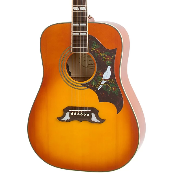 Dove Pro Acoustic Electric Guitar Vintage Burst