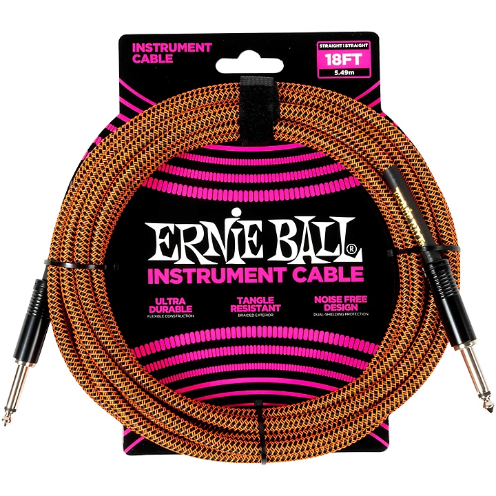 Braided Straight to Straight Instrument Cable