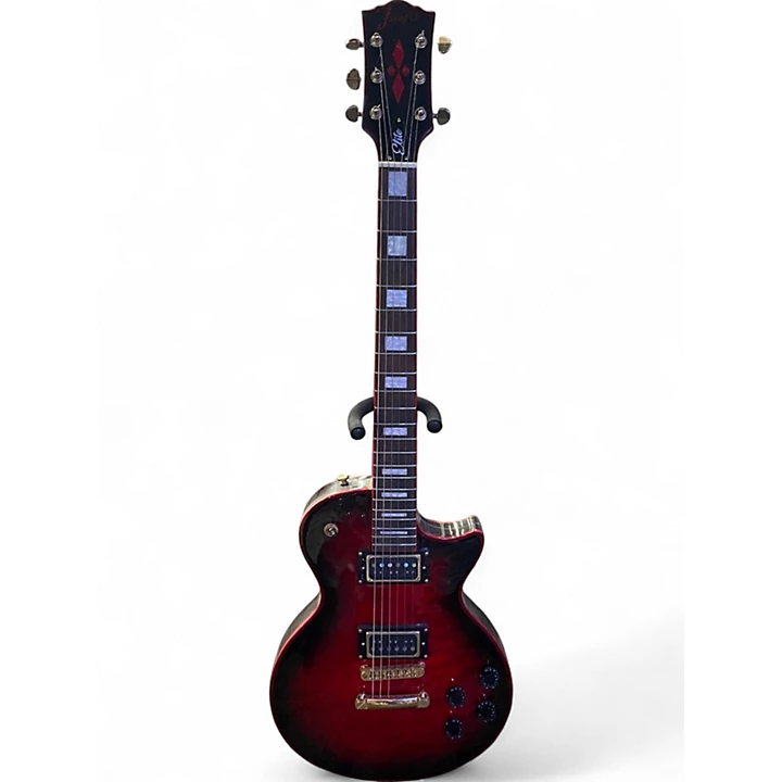 Used Firefly ELITE Crimson Red Burst Solid Body Electric Guitar