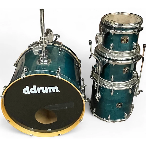 Gretsch Drums Used Gretsch Drums 4 Piece Catalina trans teal Drum Kit.gc