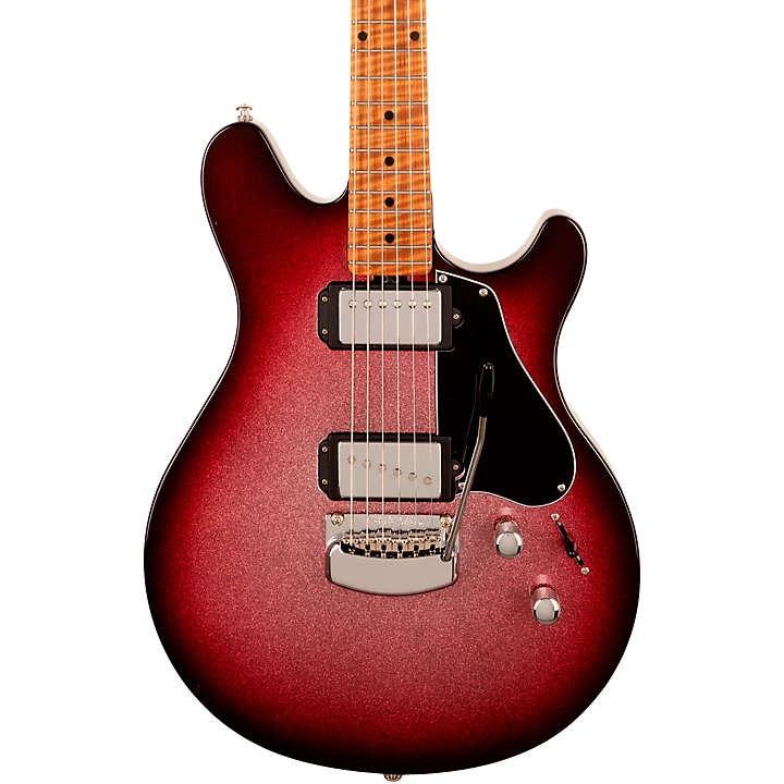 Valentine Tremolo Electric Guitar Maroon Sparkle Burst