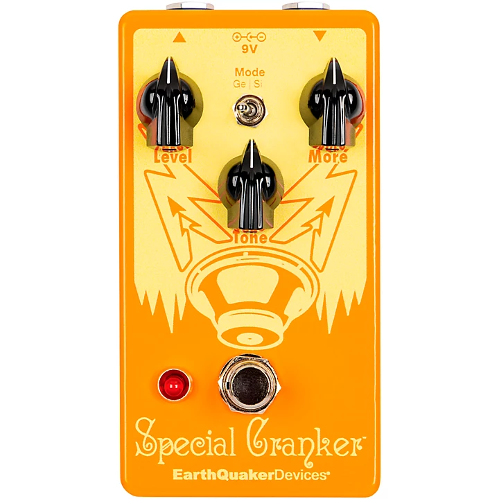 Special Cranker Overdrive Effects Pedal Orange and Yellow