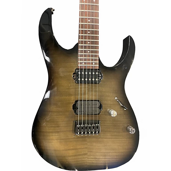 Used Ibanez RG1421FB Trans Black Solid Body Electric Guitar
