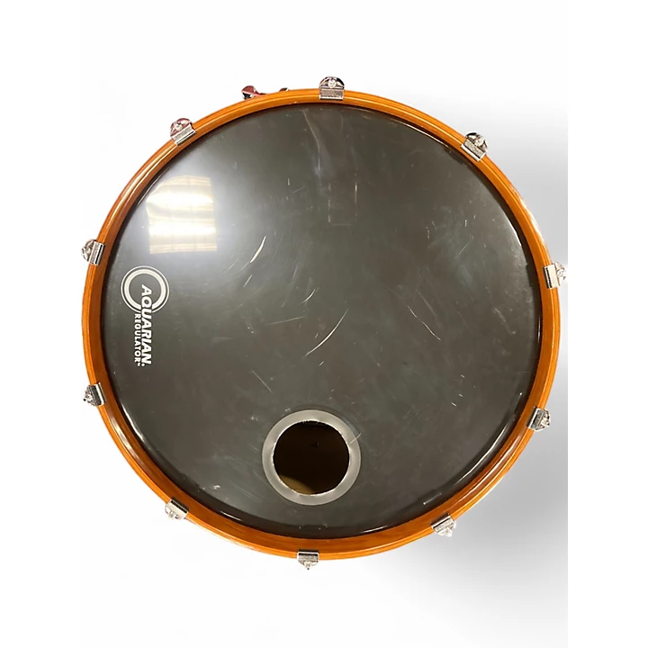 Yamaha Used 2008 Yamaha 3 Piece Oak Custom Amber Drum Kit.gc