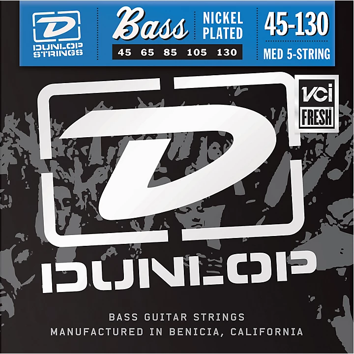 Nickel Plated Steel Bass Strings Medium 5 String with