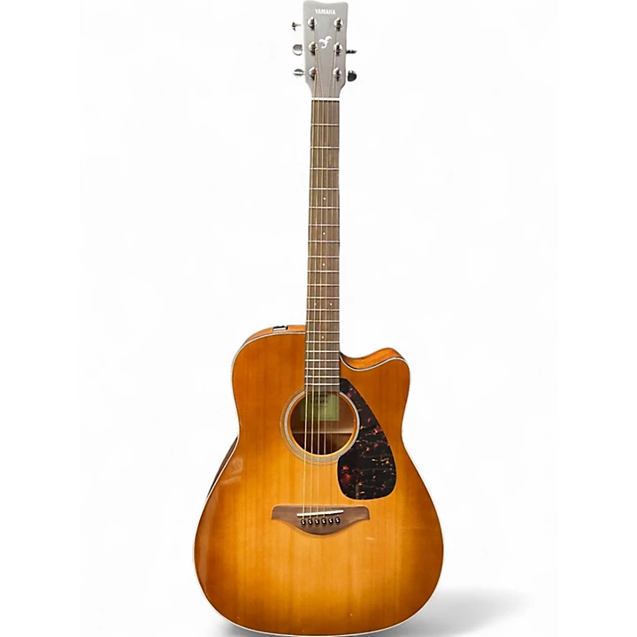 Used Yamaha FGX800C Sandburst Acoustic Electric Guitar