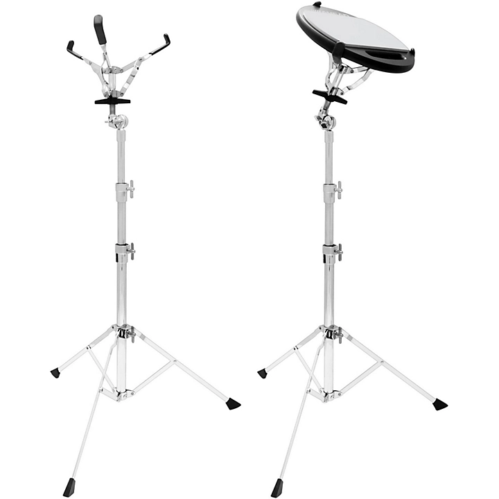 Adjustable Practice Pad Stand with Basket