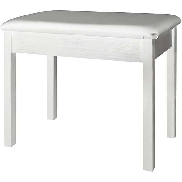 Keyboard Piano Bench White White