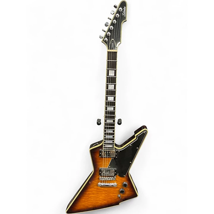 Used Schecter Guitar Research E1 Amber Solid Body Electric Guitar