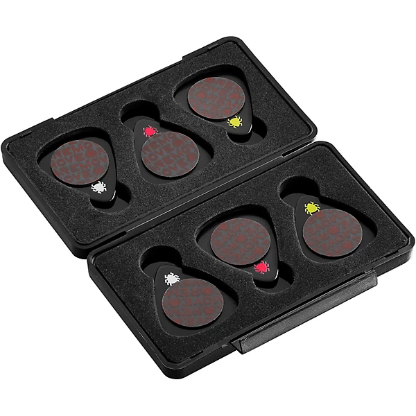Celluloid Variety Guitar Picks with Case 6 Pack