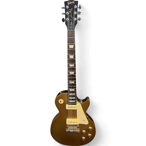 Used Gibson p90 50's les paul Gold Top Solid Body Electric Guitar