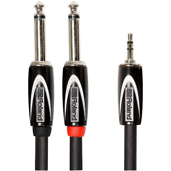 Black Series 35mm TRS Dual 1 4 Y Interconnect Cable
