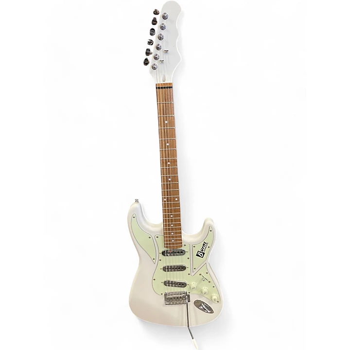 Used Burns London CLUB SERIES White Solid Body Electric Guitar