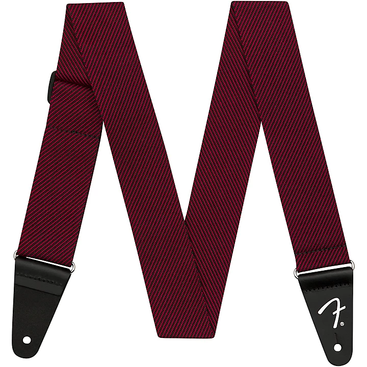 Modern Tweed Strap Black and Red