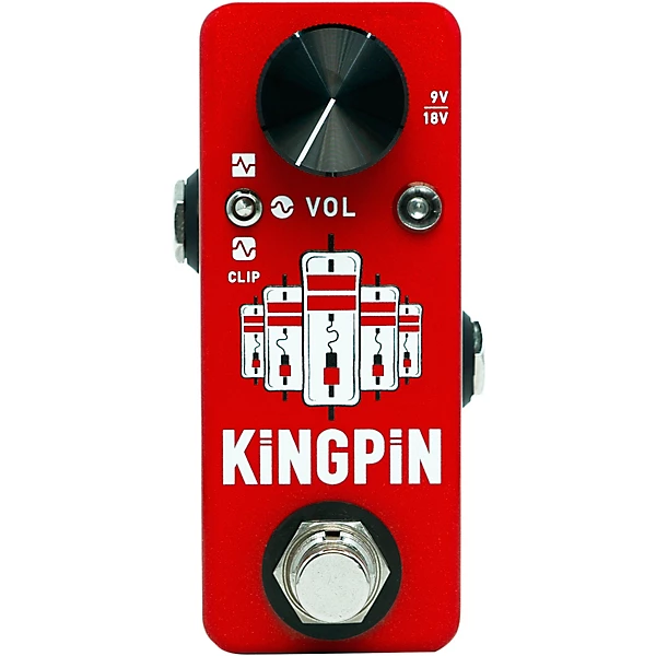 Kingpin Germanium Clipper Effects Pedal Red