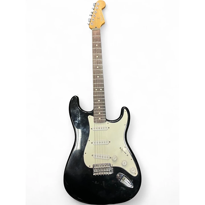 Used Fender Standard Stratocaster Black Solid Body Electric Guitar