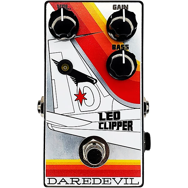 LED Clipper Overdrive Effects Pedals Orange