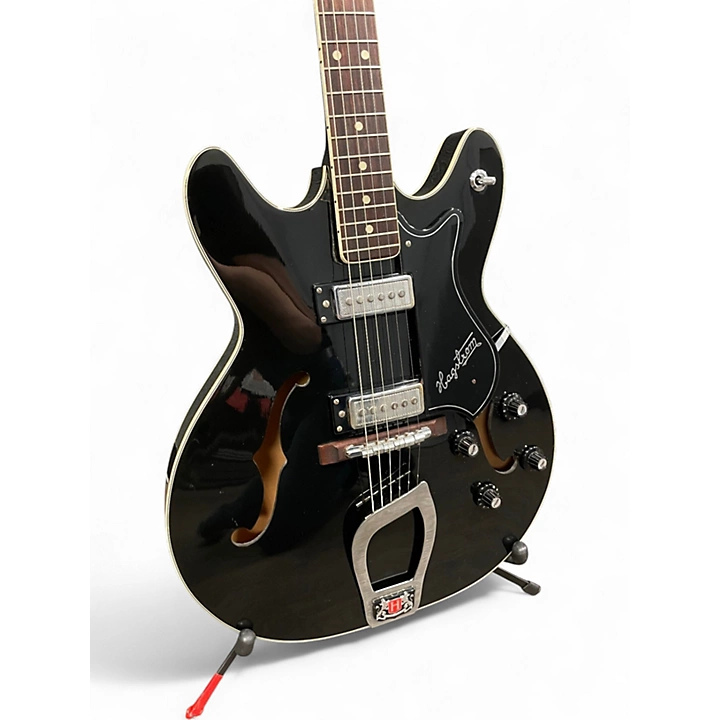 Vintage 1967 Hagstrom VIKING I Black Hollow Body Electric Guitar