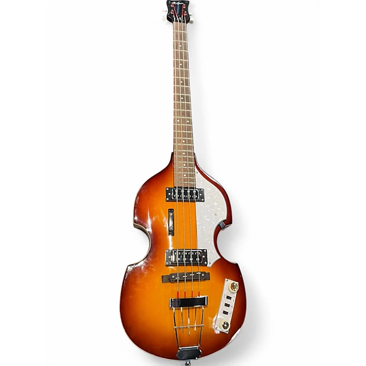 Used Hohner B BASS Tobacco Burst Electric Bass Guitar