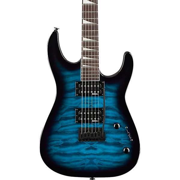 JS Series Dinky JS20 DKQ 2PT Electric Guitar Transparent Blue