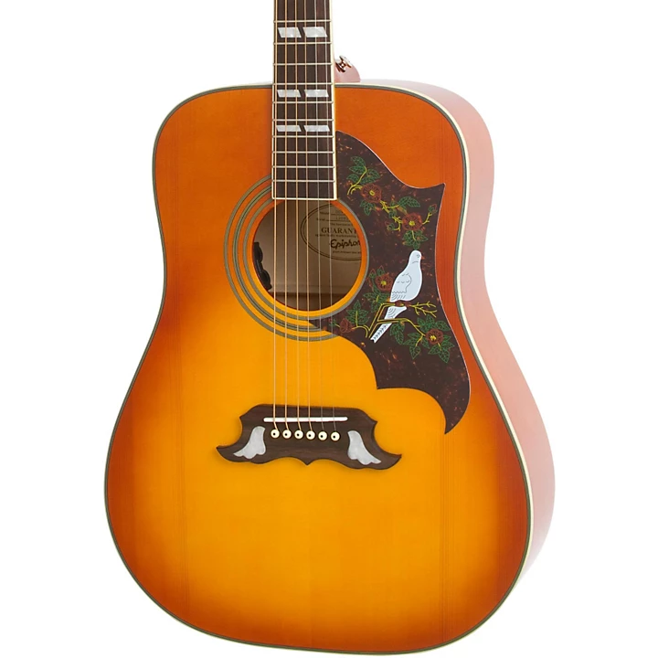 Dove Pro Acoustic Electric Guitar Vintage Burst