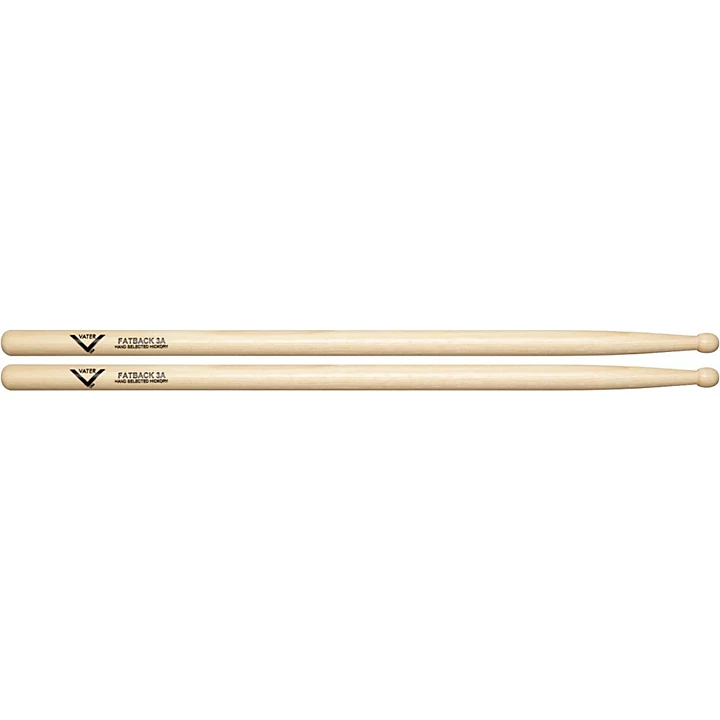 American Hickory Fatback 3A Drum Sticks Wood