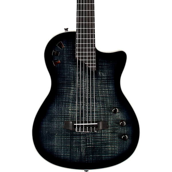 Cordoba Stage Nylon String Electric Guitar Black Burst