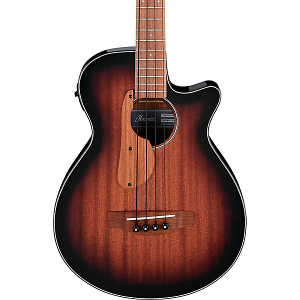 Ibanez AEGB24E Acoustic Electric Bass Guitar Mahogany Sunburst