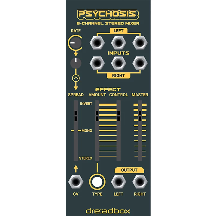 Psychosis 6 Channel Stereo Mixer Module